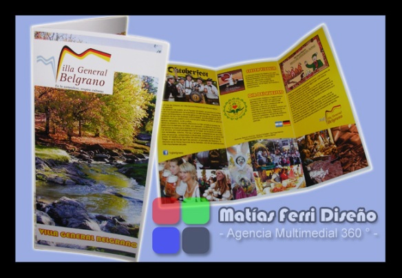 Triptico Orientado al Turismo - Matías Ferri Diseño Lanus - Diseño Grafico Diseño Multimedial Diseño Editorial Diseño Web Diseño General